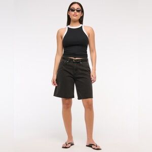 Abercrombie & Fitch Curve Love Mid Rise Jort